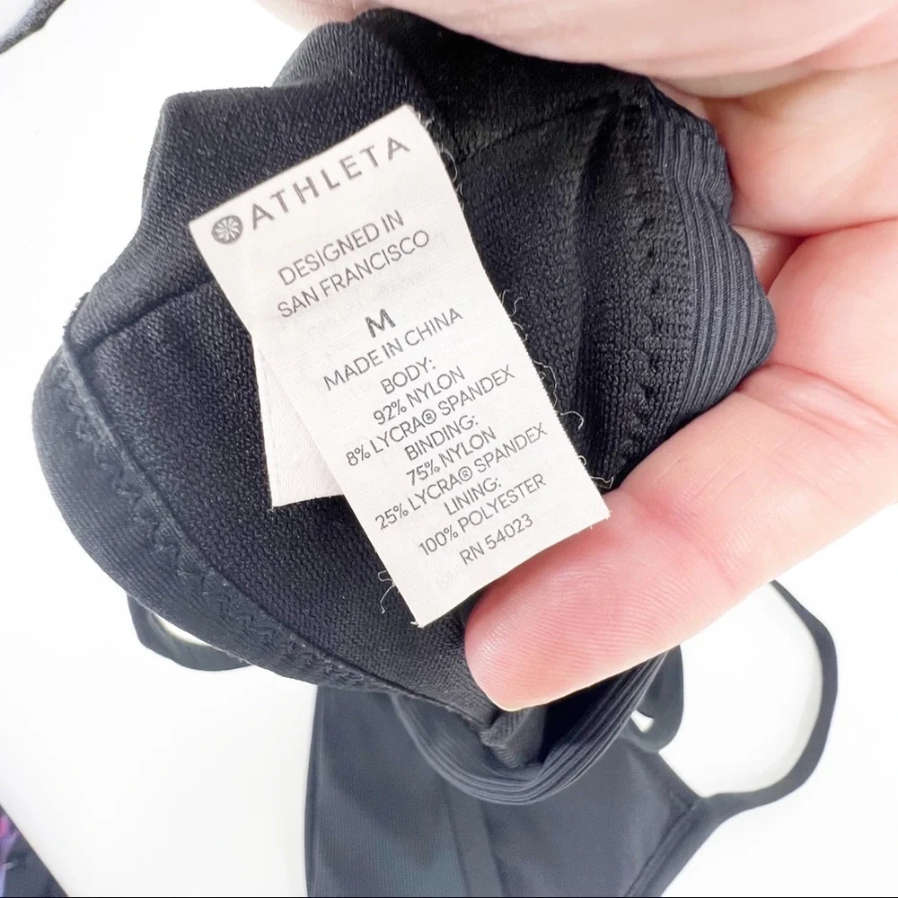 Athleta Black T-Back Sports Bra